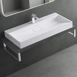 glasvilla Lavabo da Appoggio da Marmo fuso Lavabo Bagno Sospeso Lavandino Bagno Rettangolare Scarico Incluso Colossum19