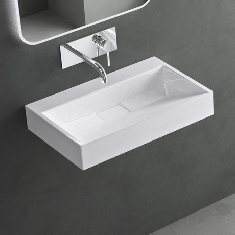 glasvilla Lavabo da Appoggio da Marmo fuso Lavabo Bagno Sospeso Lavandino Bagno Rettangolare Scarico Incluso Colossum19