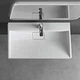 glasvilla Lavabo da Appoggio da Marmo fuso Lavabo Bagno Sospeso Lavandino Bagno Rettangolare Scarico Incluso Colossum19