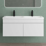 glasvilla Mobile Bagno Sospeso Mobili da Bagno con Lavabo da Marmo fuso, Botanica