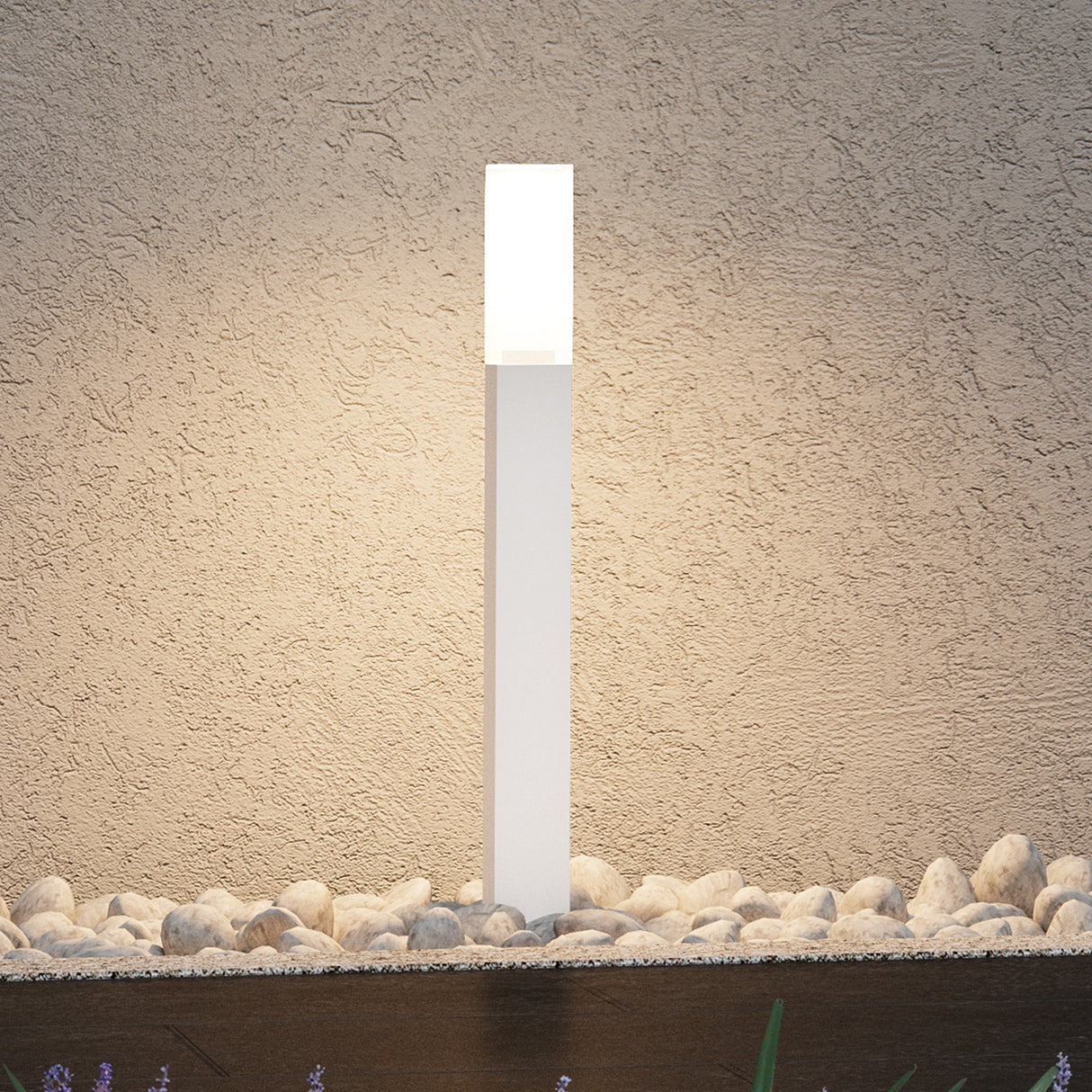 glasvilla Außenleuchte IP65 Wegeleuchte Außen | Pollerleuchte für Garten, 3000K Stehlampe Gartenlampe | Außenlampe Standleuchte 3W Deus Lumina