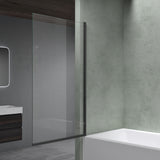 parete doccia glasvilla per vasca da bagno, parete per vasca da bagno, vetro di sicurezza con guarnizione NANO, divisorio per vasca da bagno, supporto per vasca 80x140cm Cortona201