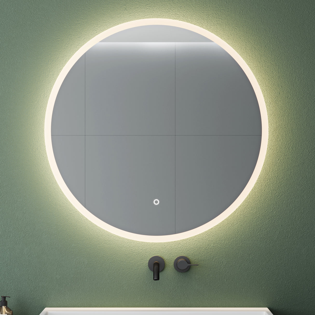 glasvilla Wandspiegel Badezimmer Spiegel LED runder Lichtspiepgel LED Bad-Spiegel mit Touchschalter, Antibeschlag durch Antifog-Schicht LED-Spiegel 05