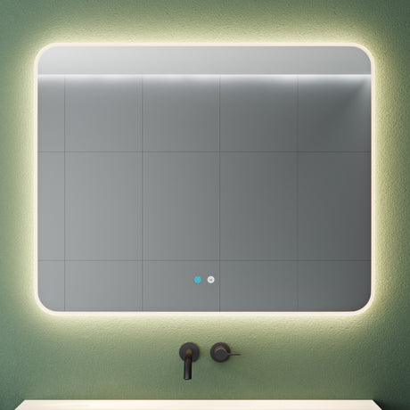Glasvilla Design Espejo LED de Baño con Touch y Antivaho – Luz Regulable con Memoria Premium