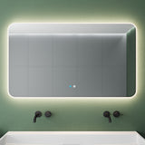 Glasvilla Design Espejo LED de Baño con Touch y Antivaho – Luz Regulable con Memoria Premium