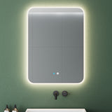 Glasvilla Design Espejo LED de Baño con Touch y Antivaho – Luz Regulable con Memoria Premium