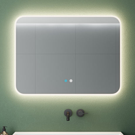 Glasvilla Design Espejo LED de Baño con Touch y Antivaho – Luz Regulable con Memoria Premium