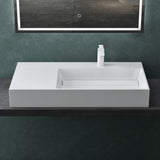glasvilla Lavabo da Appoggio Lavandino Bagno Sospeso da Marmo Fuso Col12