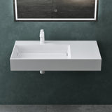 glasvilla Lavabo da Appoggio Lavandino Bagno Sospeso da Marmo Fuso Col12
