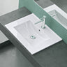 glasvilla Lavabo Incasso in Ceramica Lavabo Sottopiano Bianco Lucido Lavandino Bagno con Nano Rivestimenti Brüssel912