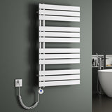 glasvilla Radiatore da Bagno con Elemento Riscaldante Radiatore Scaldasalviette Termoarredo da Bagno Scalda Portasciugamani da Parete e Pavimento FN