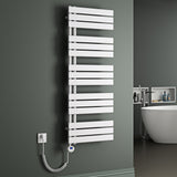 glasvilla Radiatore da Bagno con Elemento Riscaldante Radiatore Scaldasalviette Termoarredo da Bagno Scalda Portasciugamani da Parete e Pavimento FN