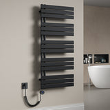 glasvilla Radiatore da Bagno con Elemento Riscaldante Radiatore Scaldasalviette Termoarredo da Bagno Scalda Portasciugamani da Parete e Pavimento FN