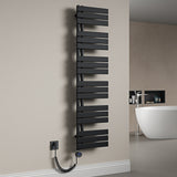 glasvilla Radiatore da Bagno con Elemento Riscaldante Radiatore Scaldasalviette Termoarredo da Bagno Scalda Portasciugamani da Parete e Pavimento FN