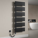 glasvilla Radiatore da Bagno con Elemento Riscaldante Radiatore Scaldasalviette Termoarredo da Bagno Scalda Portasciugamani da Parete e Pavimento FN