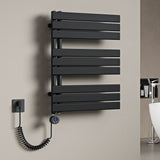 glasvilla Radiatore da Bagno con Elemento Riscaldante Radiatore Scaldasalviette Termoarredo da Bagno Scalda Portasciugamani da Parete e Pavimento FN