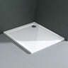 Glasvilla Design – Plato de ducha acrílico cuadrado Faro, montaje a ras de suelo