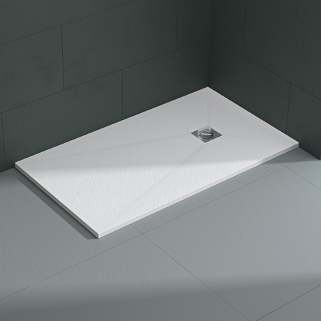 Glasvilla Design – Plato de ducha de mineralguss Geoma09, altura 3 cm, montaje a ras de suelo