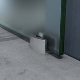 Porta scorrevole in vetro Glasvilla, set completo Amalfi, altezza 2050 mm, tipo di maniglia: maniglia a barra, inclusa chiusura ammortizzata automatica, vetro di sicurezza ESG da 8 mm.