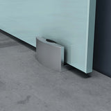 Porta scorrevole in vetro Glasvilla, set completo Amalfi, altezza 2050 mm, tipo di maniglia: maniglia a barra, inclusa chiusura ammortizzata automatica, vetro di sicurezza ESG da 8 mm.
