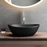 Lavabo de Encimera Glasvilla Brüssel205 Diseño Ovalado con Sellado Nano