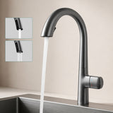 glasvilla Rubinetto da Cucina Miscelatore con Monocomando in Ottone Ruotabile a 360° Rubinetto da Cucina con Tubi e Accesorri, MS-8095