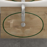 lavabo Glasvilla en verre, vasque à poser, lavabo ovale