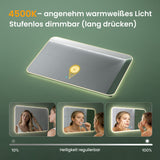 Glasvilla Design Espejo LED de Baño con Touch y Antivaho – Luz Regulable con Memoria Premium