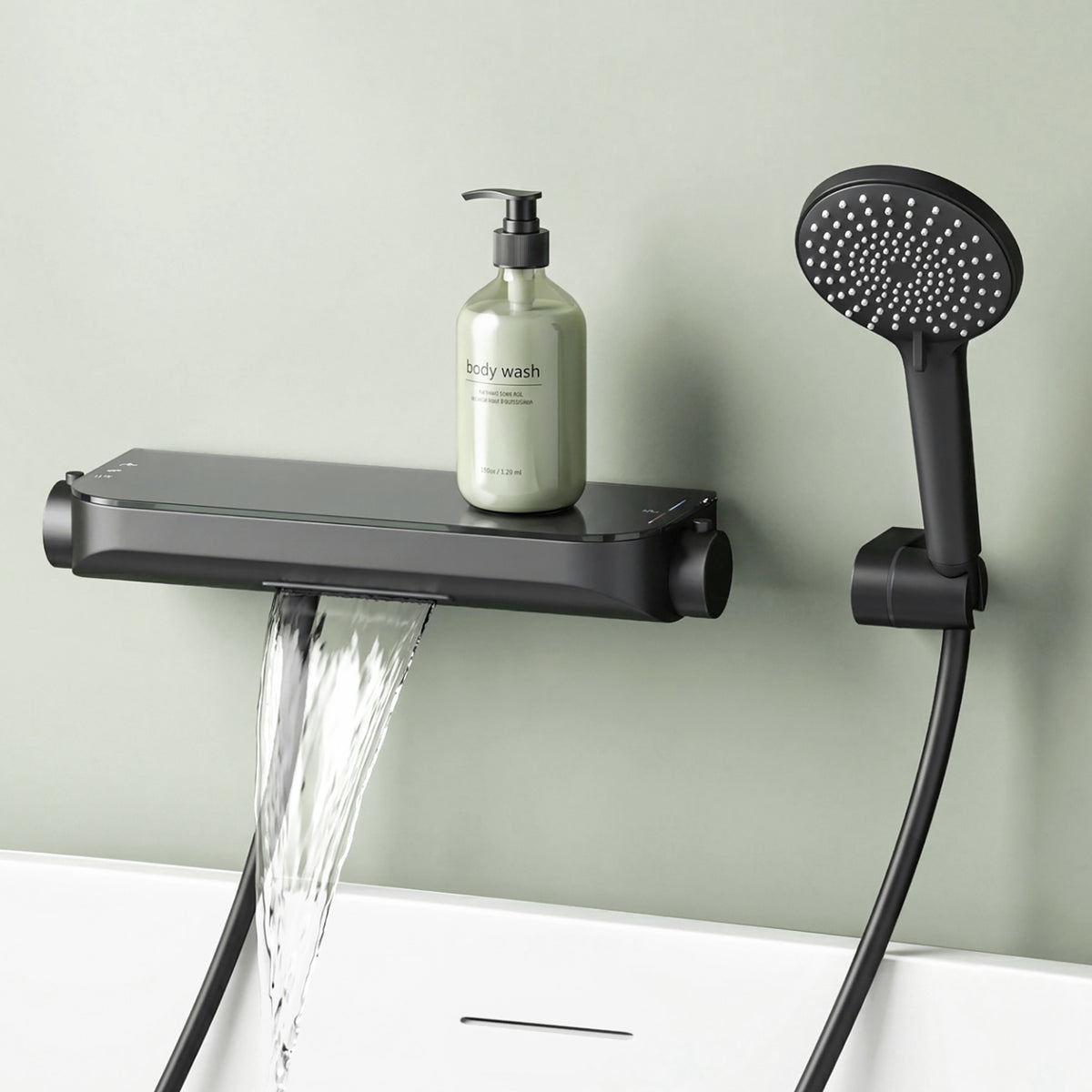 Glasvilla Design Grifo Termostático para Bañera con Ducha de Mano – 4 Tipos de Chorro Duschsystem8