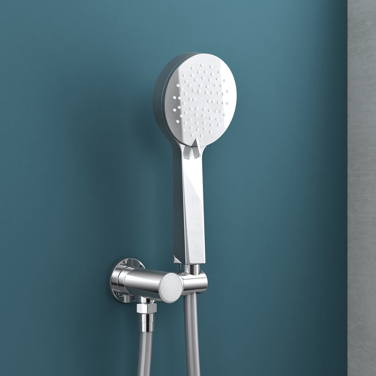 glasvilla Sistema Soffione Doccia a Pioggia(Ø 40cm) Telefoni Doccia Risparmio Idrico, Set Soffione Doccia con Coccetta e Miscelatore Monocomando Duschsystem3