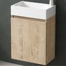 glasvilla Ensemble de Meubles de Salle de Bain avec Lavabo Blanc et Meuble Sous-Vasque LTH 46x26x63 cm Pisa02
