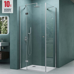 glasvilla Duschkabine 6mm Sicherheitsglas mit Easy-Clean durch NANO-Beschichtung Duschwand Duschabtrennung Ravenna05k-Plus