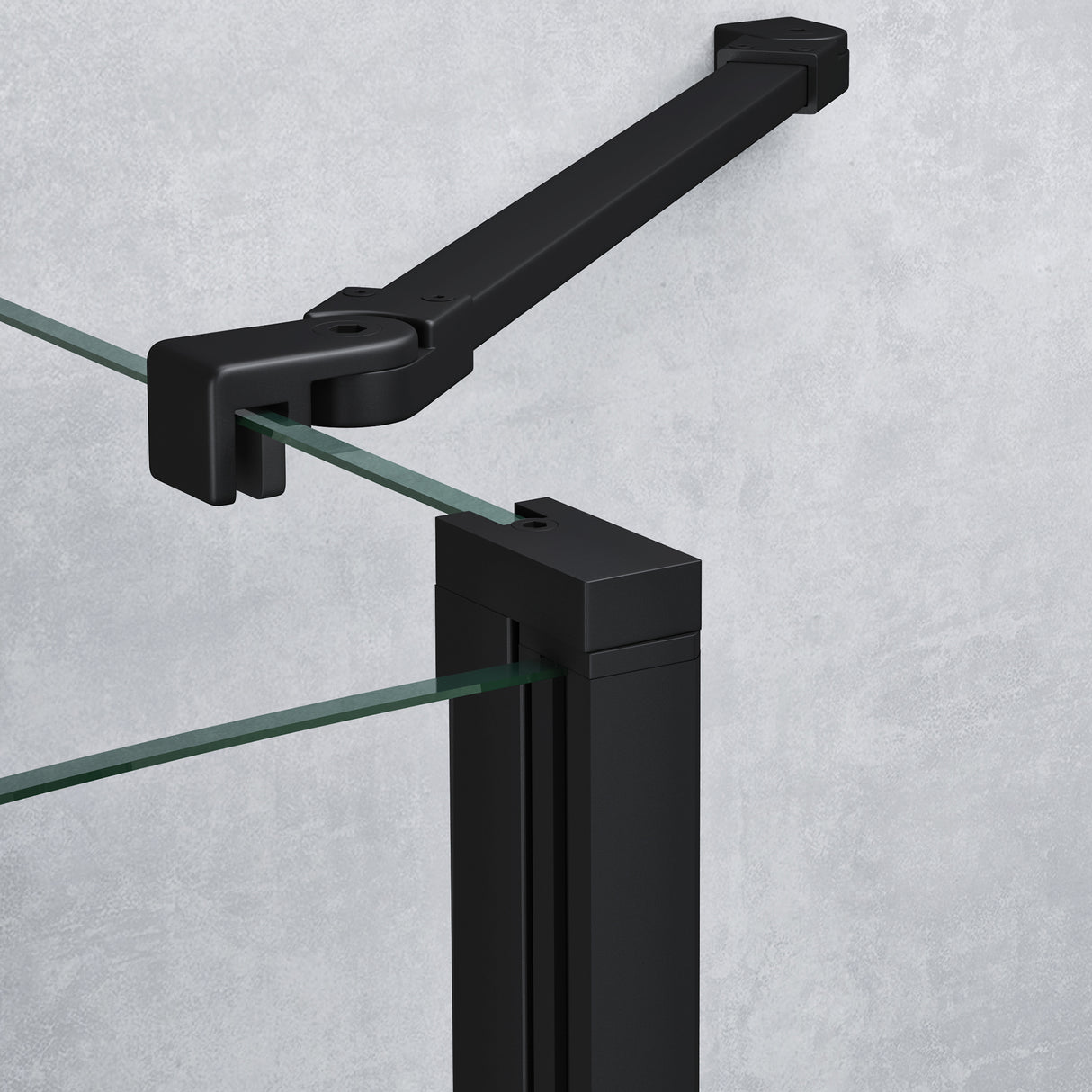Box doccia Glasvilla a quarto di cerchio con 2 porte pivotanti, vetro di sicurezza ESG, rivestimento nano, Ravenna52K Nero