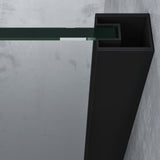 Box doccia Glasvilla a quarto di cerchio con 2 porte pivotanti, vetro di sicurezza ESG, rivestimento nano, Ravenna52K Nero