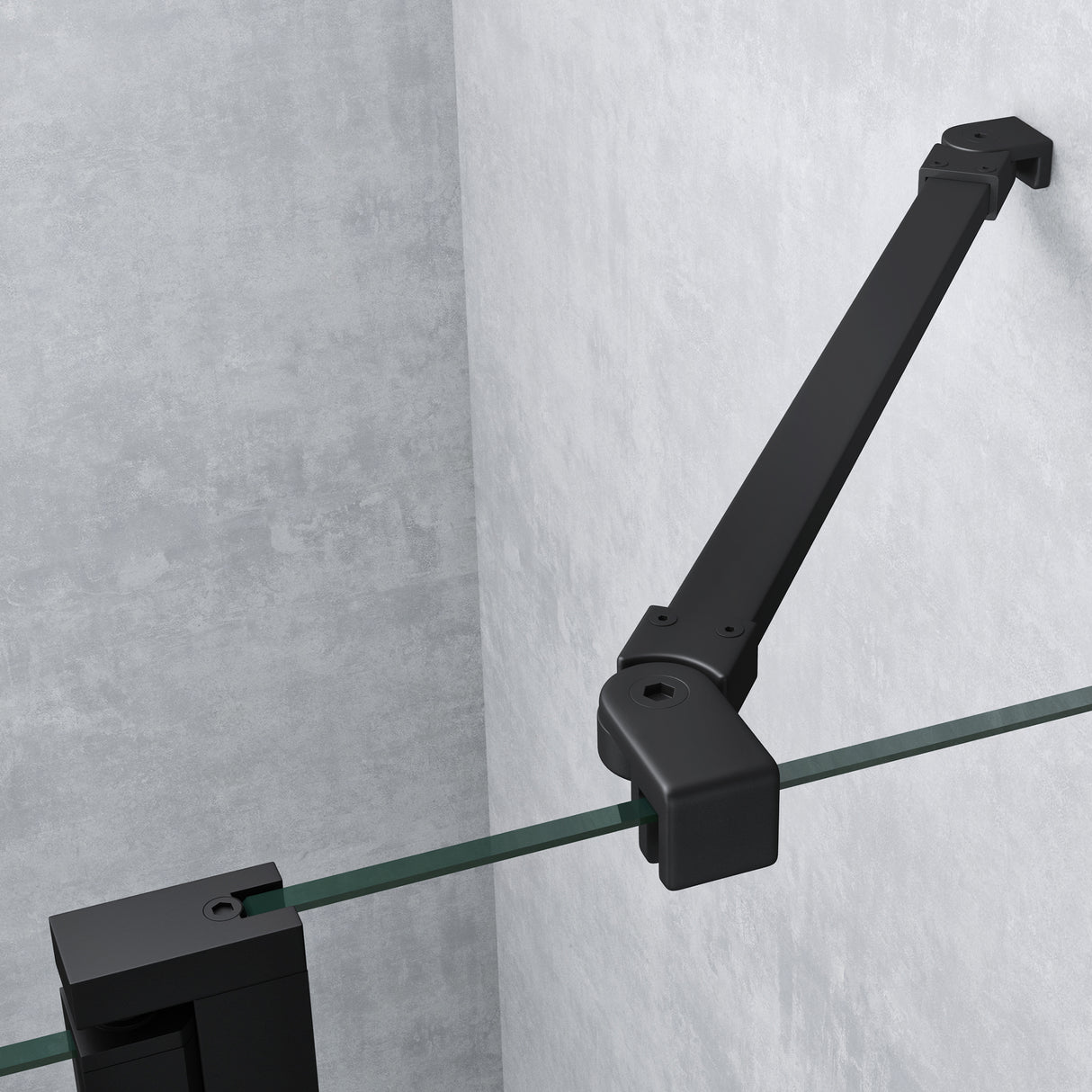 Box doccia Glasvilla a quarto di cerchio con 2 porte pivotanti, vetro di sicurezza ESG, rivestimento nano, Ravenna52K Nero