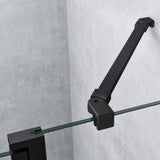 Box doccia Glasvilla a quarto di cerchio con 2 porte pivotanti, vetro di sicurezza ESG, rivestimento nano, Ravenna52K Nero