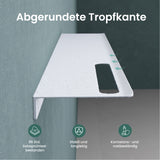 Estante de Ducha Glasvilla Reglo-06 Aluminio Premium 2-en-1 con Toallero (Atornillable o Adhesivo)
