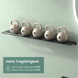 Estante de Ducha Glasvilla Reglo-06 Aluminio Premium 2-en-1 con Toallero (Atornillable o Adhesivo)