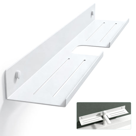 Glasvilla Mensola per Lavandino del Bagno sopra i Rubinetti, Organizzatore da Bagno in Metallo, Scaffale per Rubinetto a Parete, Installazione con Foratura o Adesivo, Reglo-17