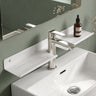 Glasvilla Duschregal zum Bohren oder Kleben, Waschbeckenregal über Wasserhahn, Wandregal für Küche und Bad, Badezimmer Organizer  Reglo-17
