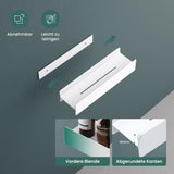 Estante de Ducha Glasvilla Reglo-03 Repisa de Pared 40 cm para Baño (Atornillable o Adhesiva)
