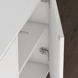 glasvilla Mobile Contenitore Mobile TV con 3 Ante e 2 scomparti Armadietto Basso Soft-close per Soggiorno, Sala da Pranzo, Camera da Letto Schrank02