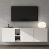 glasvilla Möbel Schrank mit 3 Türen und 2 Fächern Kommode  Sideboard viel Stauraum für Wohnbereich Schrank02