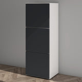 glasvilla Scarpiera Portascarpe 45x36x120cm, Porta Scarpe Armadio Scaffale Portascarpe 3 Ante per Ingresso Soggiorno, Camera da Letto Schuhschrank02