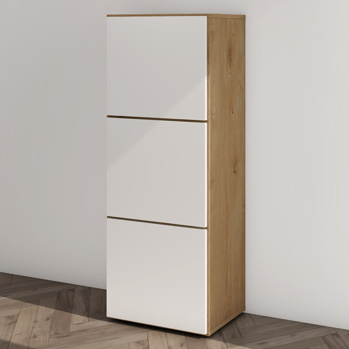 glasvilla Scarpiera Portascarpe 45x36x120cm, Porta Scarpe Armadio Scaffale Portascarpe 3 Ante per Ingresso Soggiorno, Camera da Letto Schuhschrank02