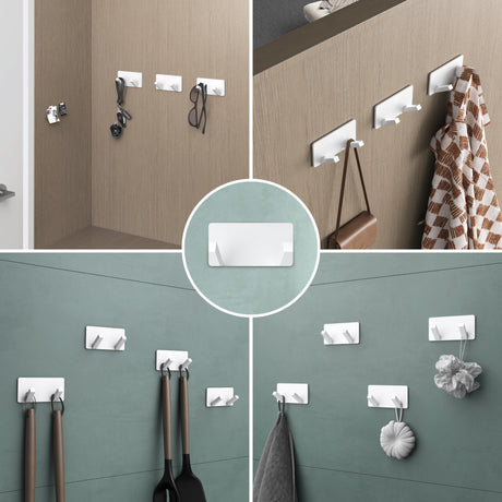 glasvilla perchero de pared ganchos de pared de aluminio perchero con ganchos plegables barra de perchero ganchos de perchero ganchos para ropa Stalo-04+05