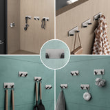 glasvilla perchero de pared ganchos de pared de aluminio perchero con ganchos plegables barra de perchero ganchos de perchero ganchos para ropa Stalo-04+05