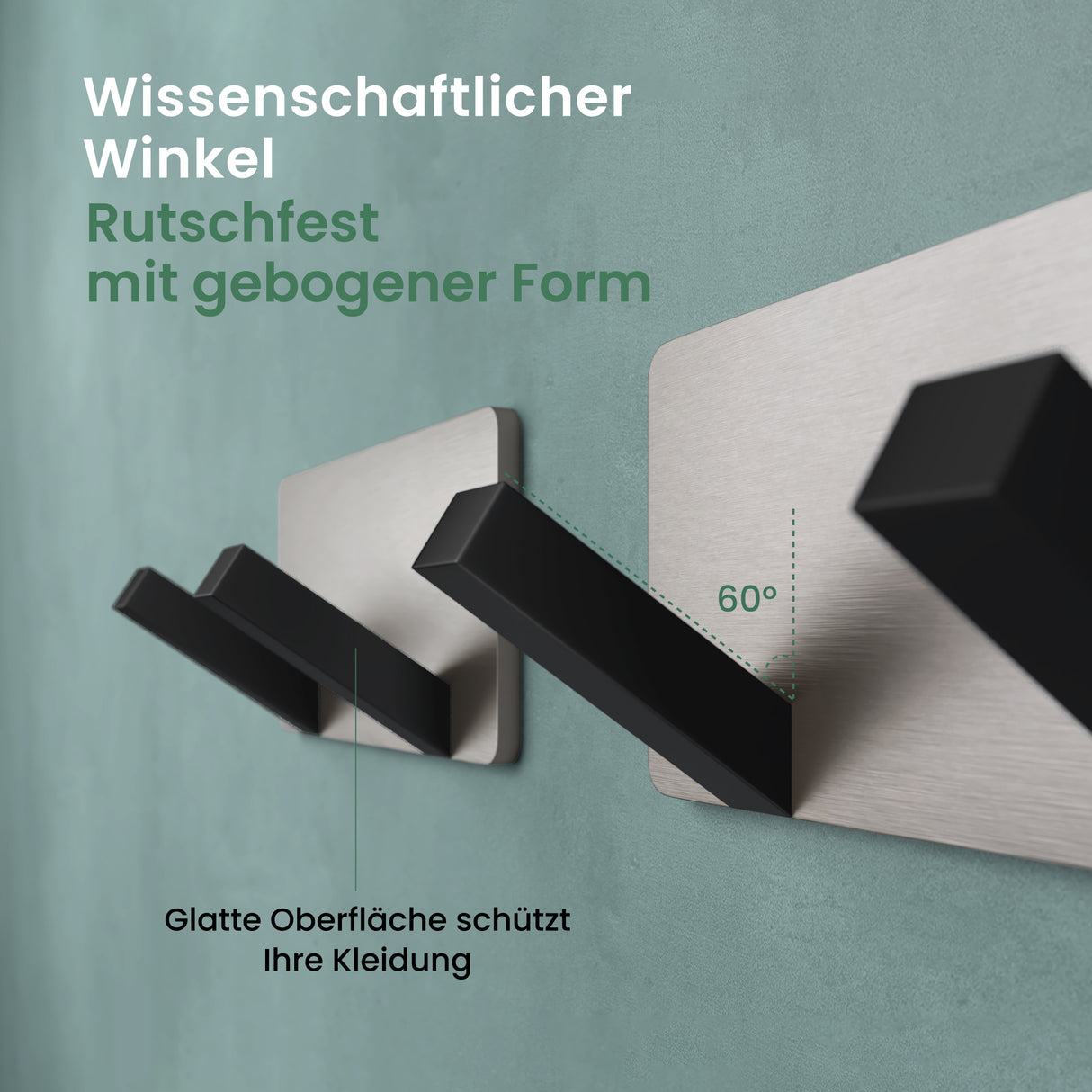 glasvilla perchero de pared ganchos de pared de aluminio perchero con ganchos plegables barra de perchero ganchos de perchero ganchos para ropa Stalo-04+05