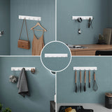 glasvilla perchero de pared ganchos de pared de aluminio perchero con ganchos plegables barra de perchero ganchos de perchero ganchos para ropa Stalo-04+05