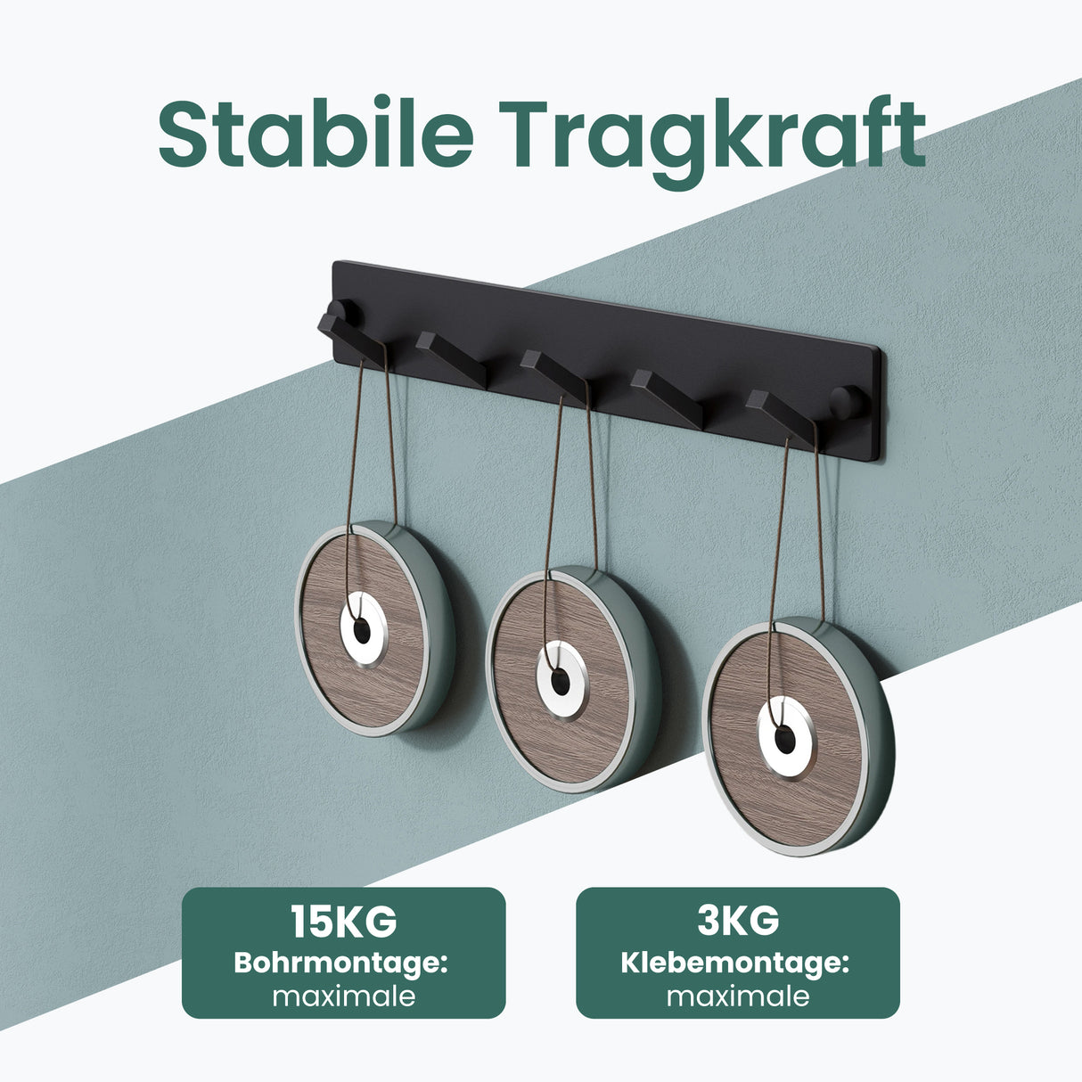 glasvilla perchero de pared ganchos de pared de aluminio perchero con ganchos plegables barra de perchero ganchos de perchero ganchos para ropa Stalo-04+05